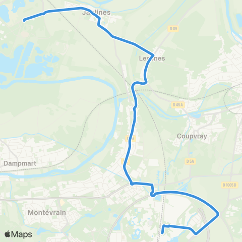 Marne-la-Vallée Chessy Nord / Quai M↔︎Île de Loisirs map