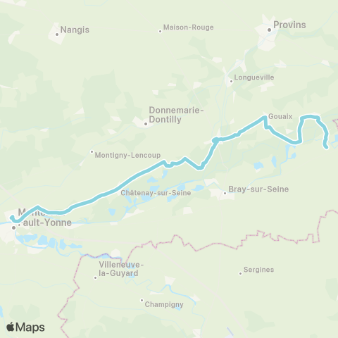 Provinois - Brie et Seine Surville↔︎Corps de Garde map