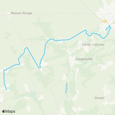 Île-de-France Mobilités Ville Haute Quai 5 ↔ Le Villé map