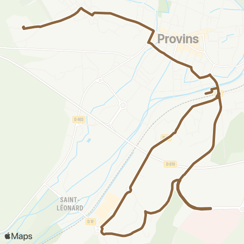 Provinois - Brie et Seine Ville Haute Quai 5↔︎Lycée les Pannevelles map