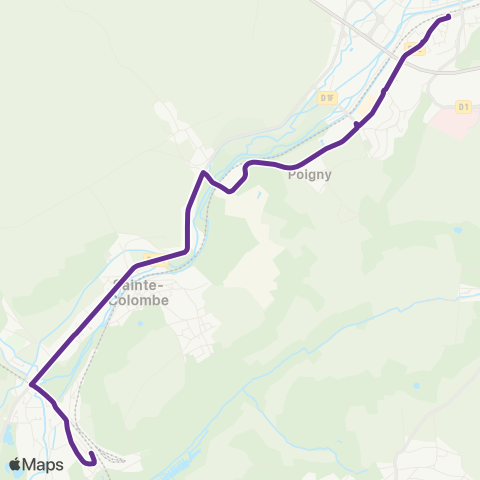 Île-de-France Mobilités Gare SNCF ↔ Gare SNCF Quai 3 map