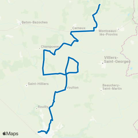 Île-de-France Mobilités Ville Haute Quai 3 ↔ Toulotte map