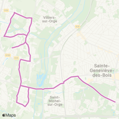 Île-de-France Mobilités Collège Jean Moulin↔︎Nord France map