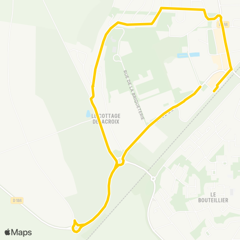 Île-de-France Mobilités Gare de Louvres↔︎Gare de Louvres map