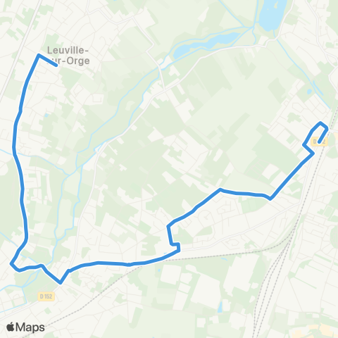 Île-de-France Mobilités Gare de Brétigny Brossolette↔︎Pl. des Ffi map