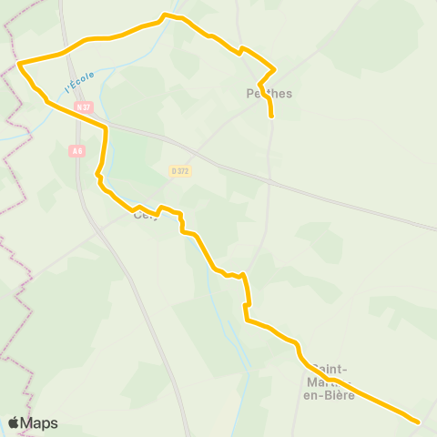 Île-de-France Mobilités 114 map