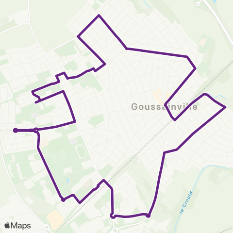 Île-de-France Mobilités Gare de Louvres↔︎Gare de Louvres map