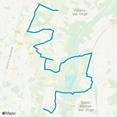 Île-de-France Mobilités TAD Coeur Essonne 5 map