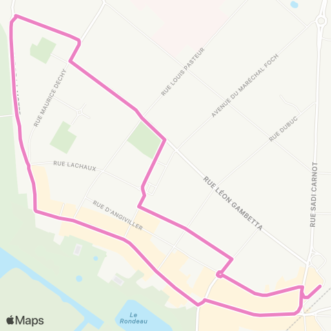 Île-de-France Mobilités Gare de Rambouillet / Prud'Homme↔︎Gare de Rambouillet / Prud'Homme map