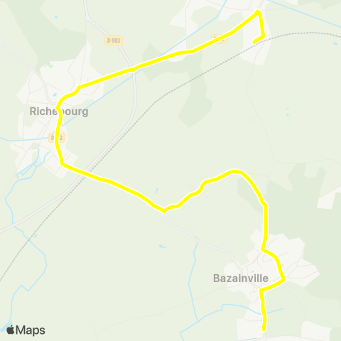 Île-de-France Mobilités Gare de Tacoignières Richebourg↔︎Le Pavé map