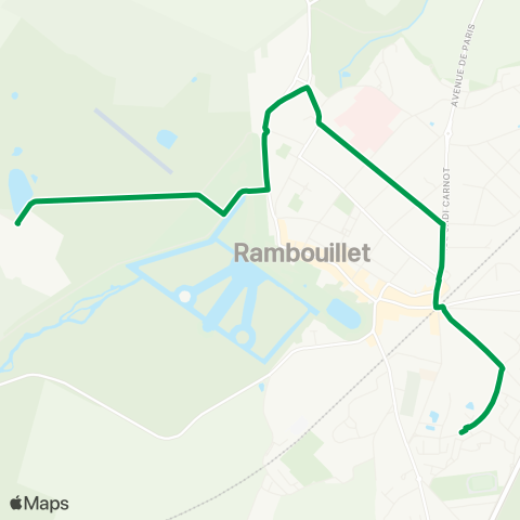 Île-de-France Mobilités Gare de Rambouillet / Prud'Homme↔︎St Hubert map