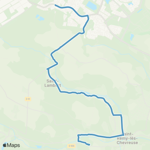 Île-de-France Mobilités Collège P. de Coubertin↔︎La Brosse map