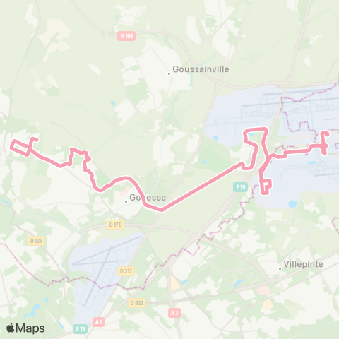 Île-de-France Mobilités Filéo Villiers-le-Bel map