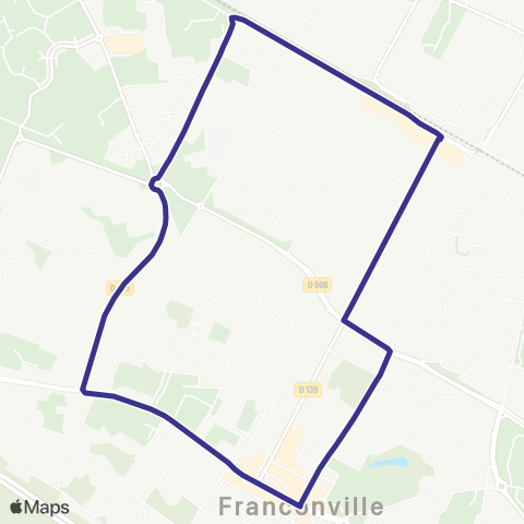 Île-de-France Mobilités Gare de Franconville↔︎Gare de Franconville map