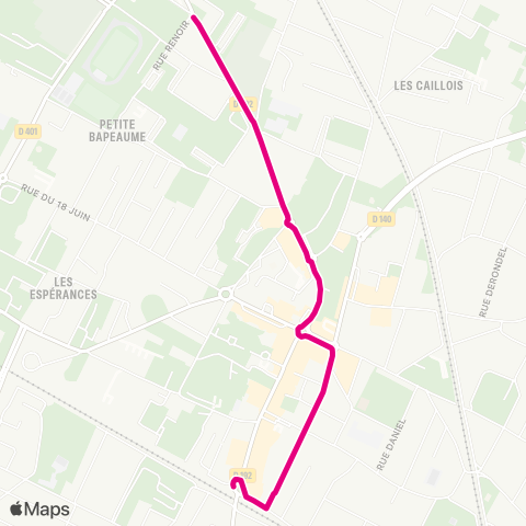 Île-de-France Mobilités Gare de Cernay↔︎La Tour map