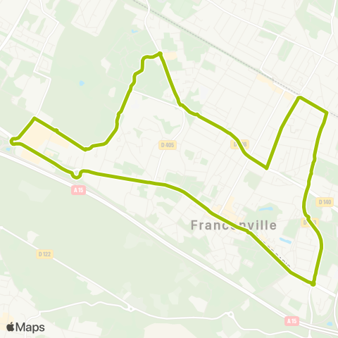 Île-de-France Mobilités CitéVal Franconville map