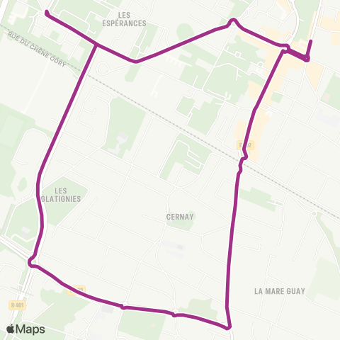 Île-de-France Mobilités Gymnase↔︎Marché map