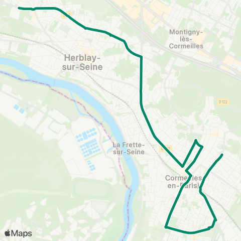 Île-de-France Mobilités Lycée Montesquieu / Collège Duhamel↔︎Jacques Daguerre map