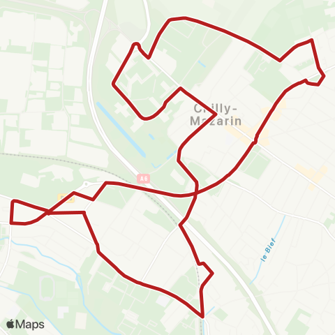 Paris-Saclay Mobilités Jesse Owens↔︎Jesse Owens map