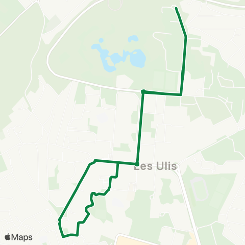 Paris-Saclay Mobilités Les Vignes↔︎Les Vignes map