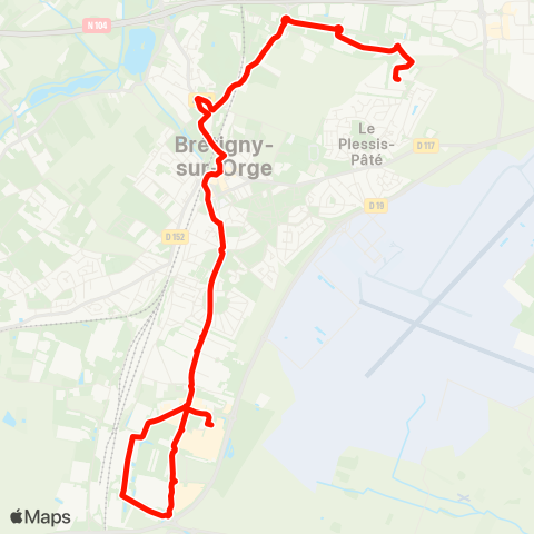 Cœur d’Essonne Chemin de Brétigny↔︎Ctre comm. Maison Neuve map