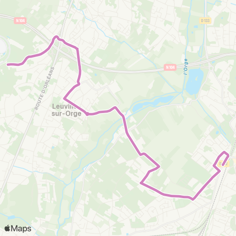 Cœur d’Essonne Gare de Brétigny↔︎Unm / Utac map