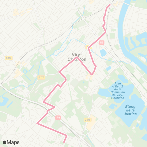 Cœur d’Essonne François Mitterrand↔︎Gare de Juvisy map