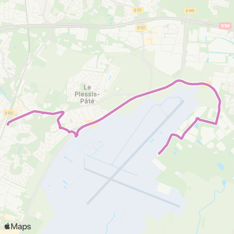 Cœur d’Essonne Eurocontrol↔︎Gare Place map