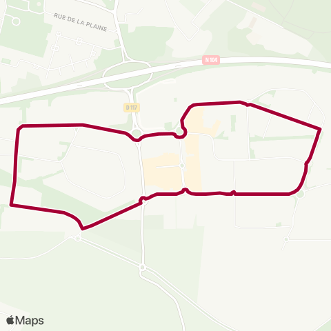 Cœur d’Essonne ZI Croix Blanche↔︎ZI Croix Blanche map