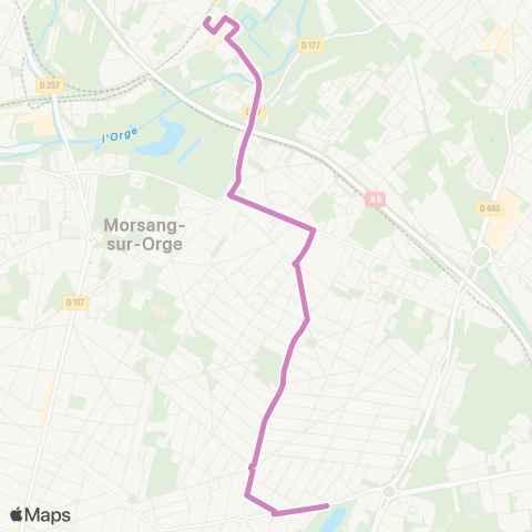 Cœur d’Essonne Sycomores↔︎Gare de Savigny-sur-Orge map