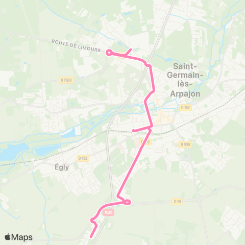 Cœur d’Essonne Les Marsandes↔︎Rond-Point de la Roche map