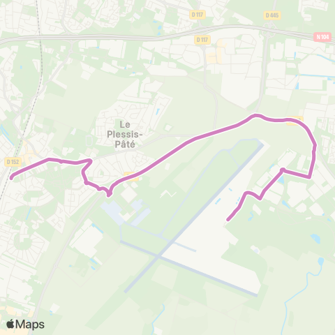 Cœur d’Essonne Eurocontrol↔︎Gare Place map