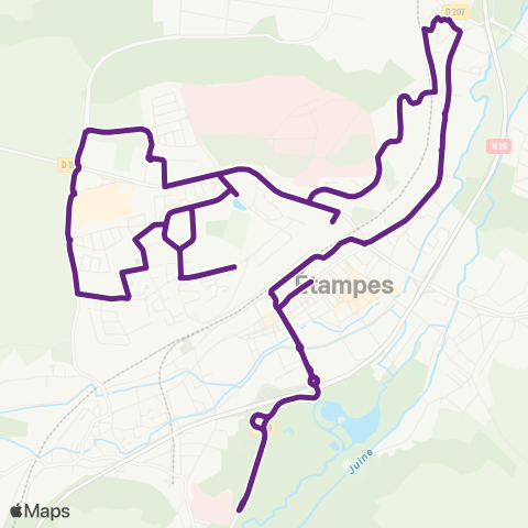 Essonne Sud Ouest Gaston Beau↔︎Gaston Beau map