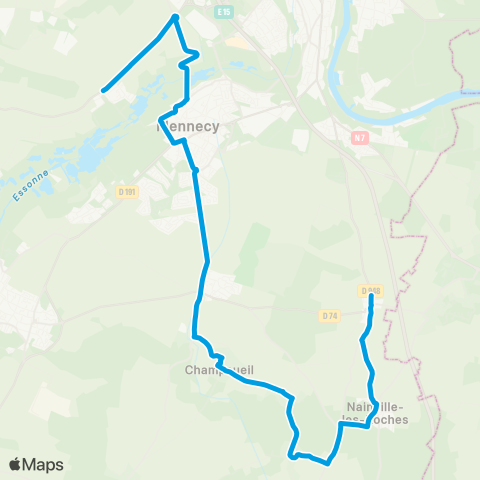 Île-de-France Mobilités Château↔︎Bouletterie / Tabac map