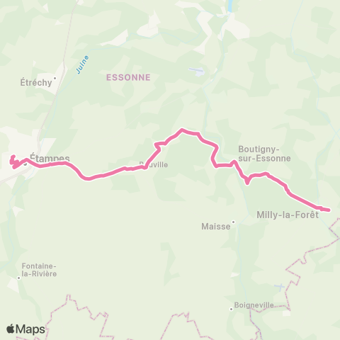 Île-de-France Mobilités Lycée Saint Hilaire↔︎Gare Routière map