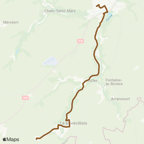 Essonne Sud Ouest Montreau↔︎Hlm Bas map