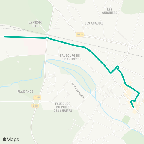 Essonne Sud Ouest Jubé de la Pérelle↔︎Champ de Course map