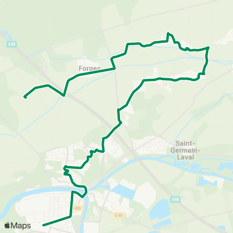 Île-de-France Mobilités Bourg ↔ Gare de Montereau map