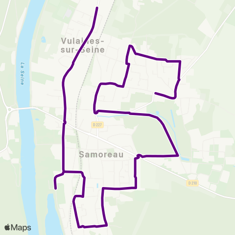 Fontainebleau - Moret Collège Colonel Arnaud Beltrame↔︎Espinard / Fontaineroux map