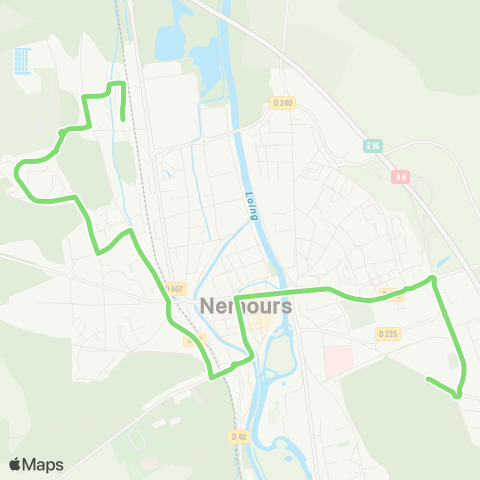 Vallée du Loing - Nemours Gare Foljuif↔︎Les Grèves map