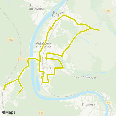 Île-de-France Mobilités Gare rout. Quai 5 ↔ Gare rout. Arrivée map