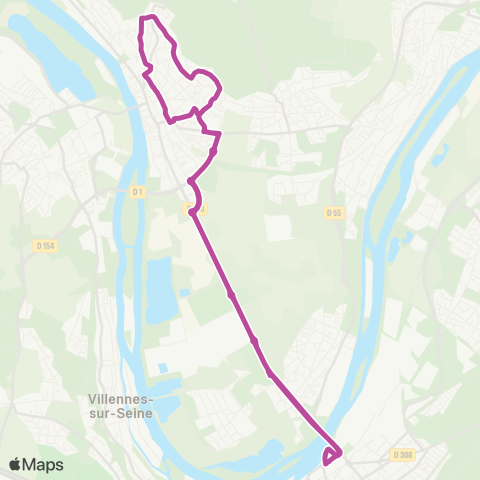 Poissy - Les Mureaux Gare rout. N. (C2)↔︎Gare rout. N. (C4) map