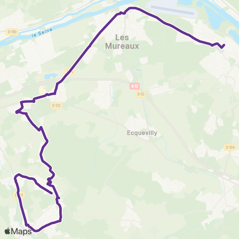 Mantois Notre-Dame Chemin Vert↔︎D. 191 map