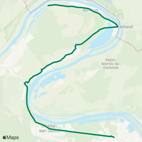 Mantois Conflans Fin d'Oise Noctilien↔︎Bretons map