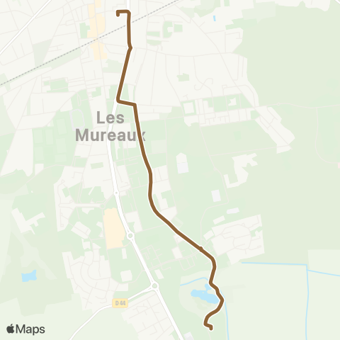 Poissy - Les Mureaux Lycée François Villon / Quai 1↔︎Gare des Mureaux (D3) map