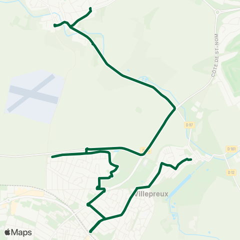 Saint-Quentin-en-Yvelines Vaugirard↔︎Village map