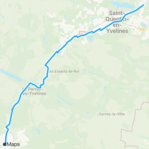 Centre et Sud Yvelines Gare de Rambouillet / Prairie↔︎St-Quentin / Gare map