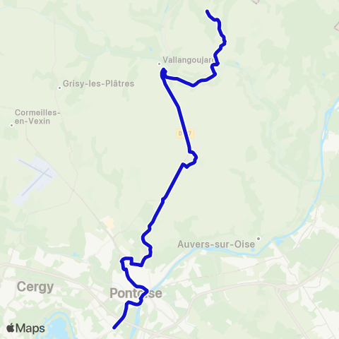 Vexin Préfecture↔︎Plateau map