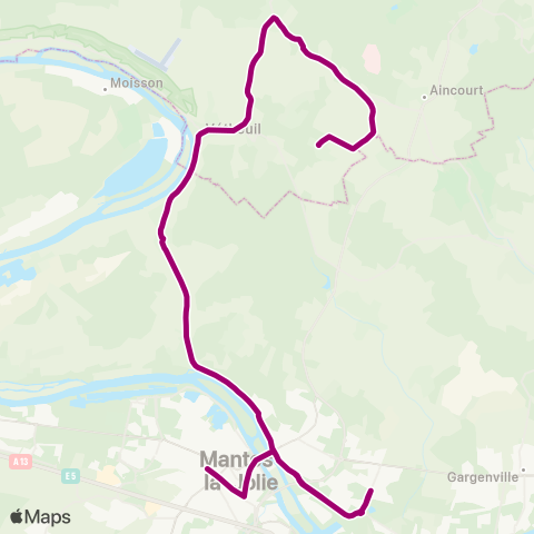 Vexin Gare rout. Mantes-la-Jolie / Quai 9↔︎Pl. map