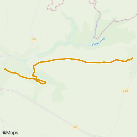 Vexin Gare Routière↔︎Wenings map